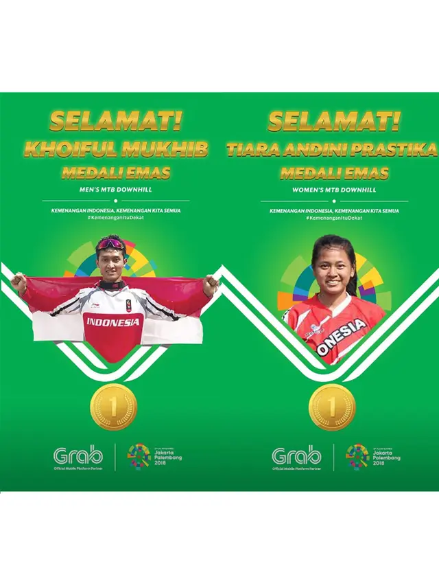 #CeritaKemenangan, Atlet Indonesia Jadi Ratu dan Raja Downhill di Asian Games 2018