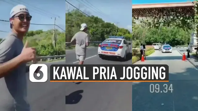 Baru-baru ini beredar video mobil polisi kawal pria jogging. Kejadian itu terjadi di Denpasar, Bali.