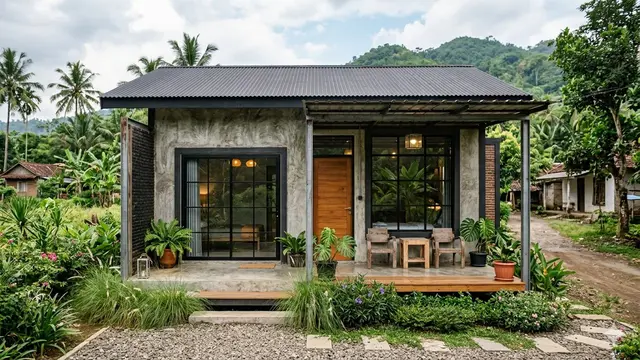 Desain Rumah Desa Murah (Foto: Gemini AI)