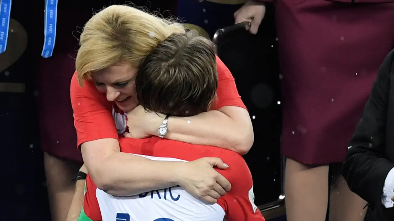 Presiden Kroasia dan Luka Modric