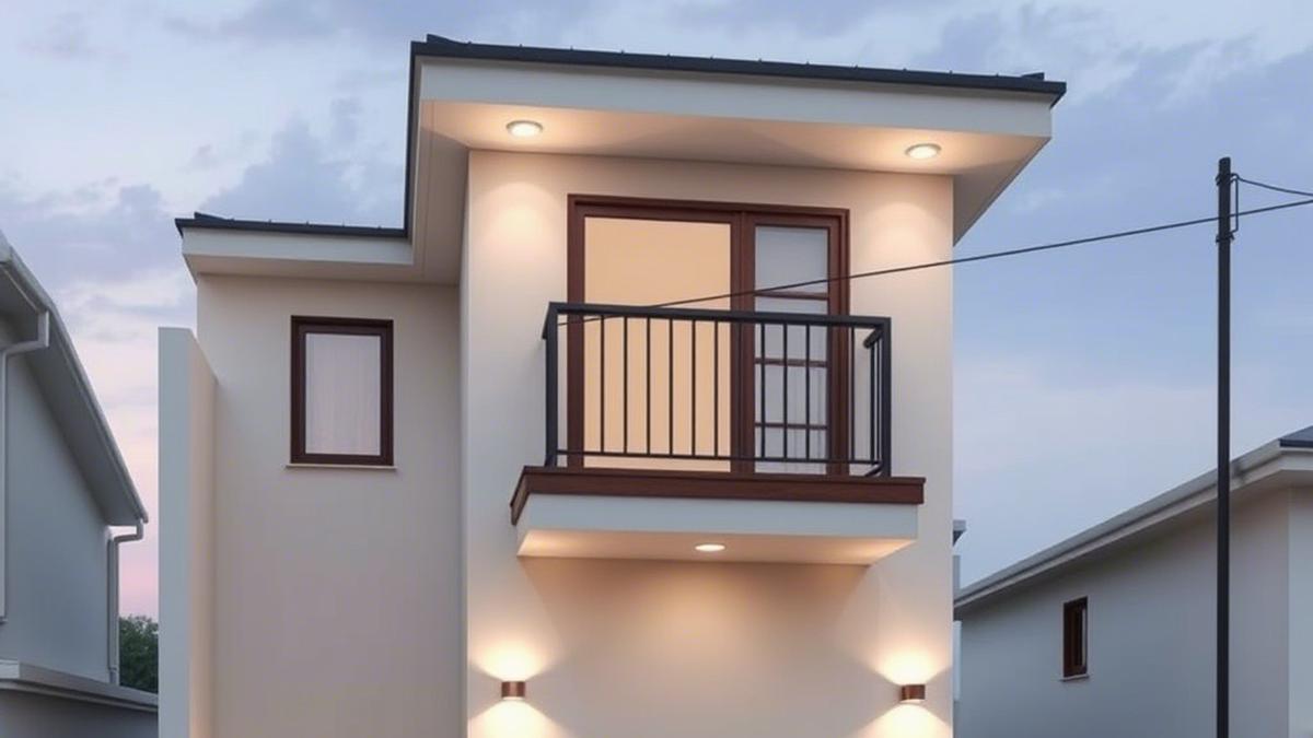 Model Rumah Tingkat Sederhana di Dalam Gang, Tetap Bisa Estetik