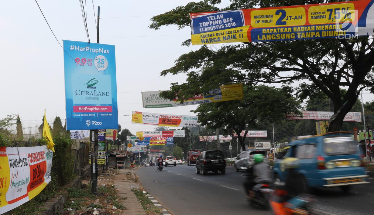 Foto Spanduk Iklan Properti Bikin Kotor Cibubur News Liputan6 Com