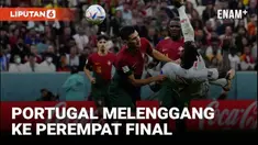 Portugal mengamankan tempat di babak perempat final Piala Dunia 2022 setelah menaklukkan Swiss dengan skor 6-1 dalam laga 16 besar di Stadion Lusail Iconic, Rabu (7/12/2022) dini hari WIB.