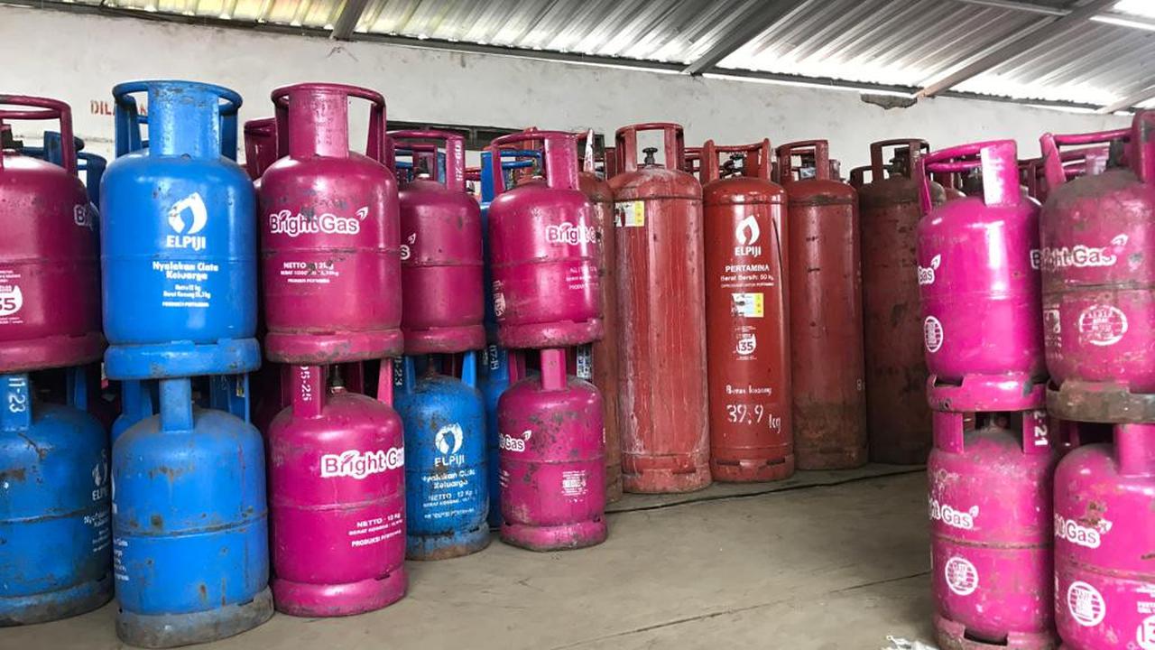 Ilustrasi Foto Gas Elpiji Nonsubsidi di salah satu Agen di Semarang