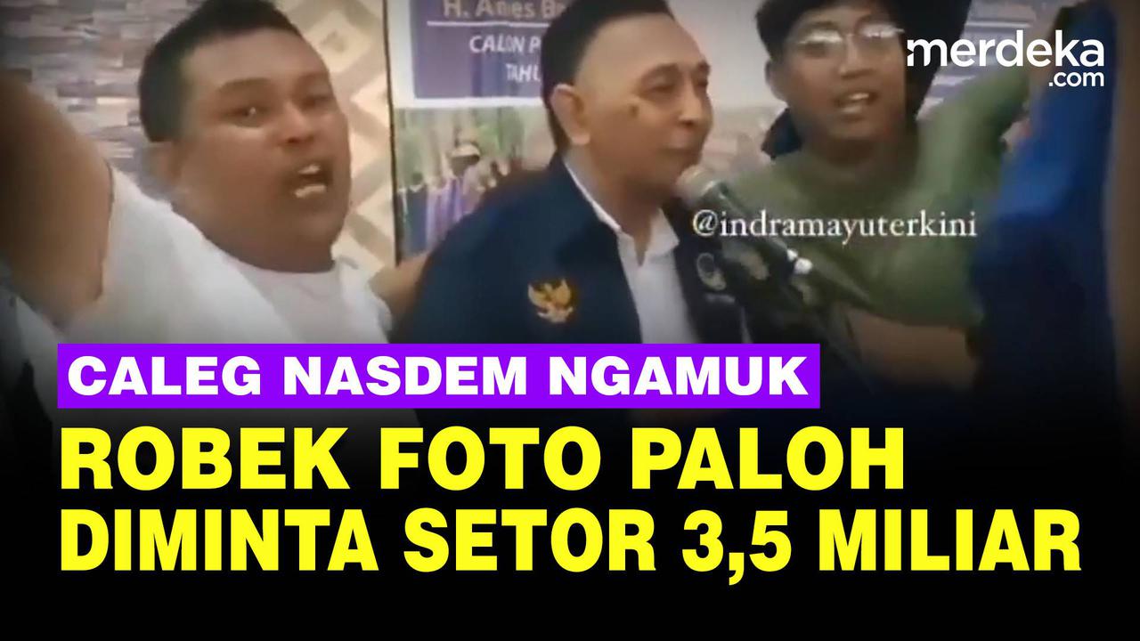 VIDEO: Heboh! Caleg Nasdem Ngamuk, Robek Foto Paloh Usai Diminta Setor Rp 3,5 Miliar