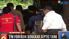 Tim melakukan pencarian dengan menggunakan alat penyedot tinja. Petugas pun berhasil menemukan kelengkapan tubuh korban hingga mencapai 96 persen.