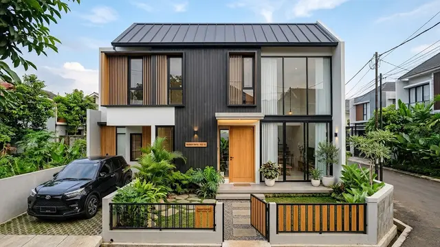 Rumah Minimalis Sederhana tapi Tampak Mewah dari Depan/AI Generated