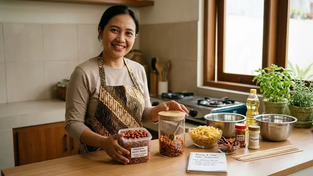 Resep Sate Makaroni Krispi Pedas/AI Generated