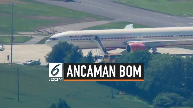 VIDEO: Diancam Bom, Pesawat India Mendarat Darurat di London`