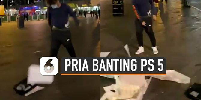 VIDEO: Viral Pria Banting PS 5 di Depan Umum