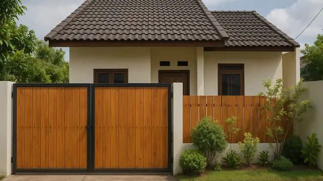 Rumah Sederhana yang Ada Gerbangnya (Foto: ChatGPT)