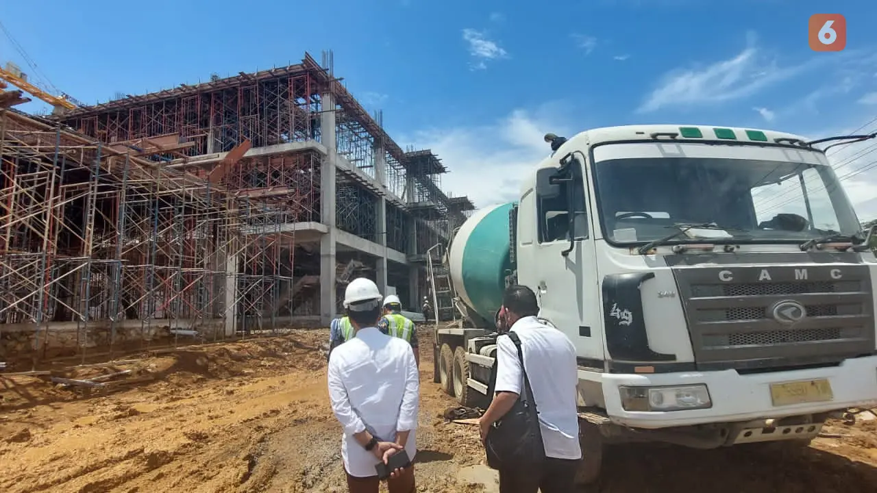 Proyek pembangunan RSUD di Takalar yang menggunakan dana PEN (Liputan6.com/Istimewa)
