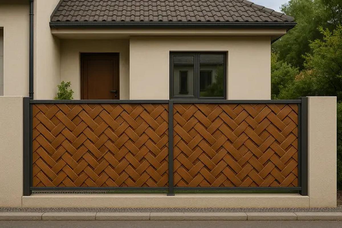 7 Model Pagar Rumah Minimalis Modern Perpaduan Kayu dan Besi, Bikin Fasad Makin Berkelas