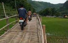 Jembatan Darurat Bambu di Sriharjo Bantul, Harapan Baru UMKM dan Mobilitas Warga