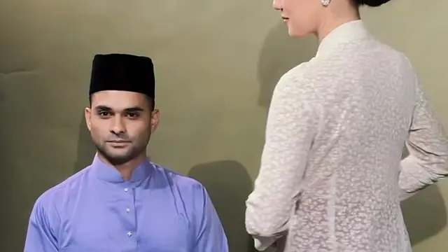 Tampilan suami Pevita Pearce saat Wedding Anniversary. [@pevpearce]