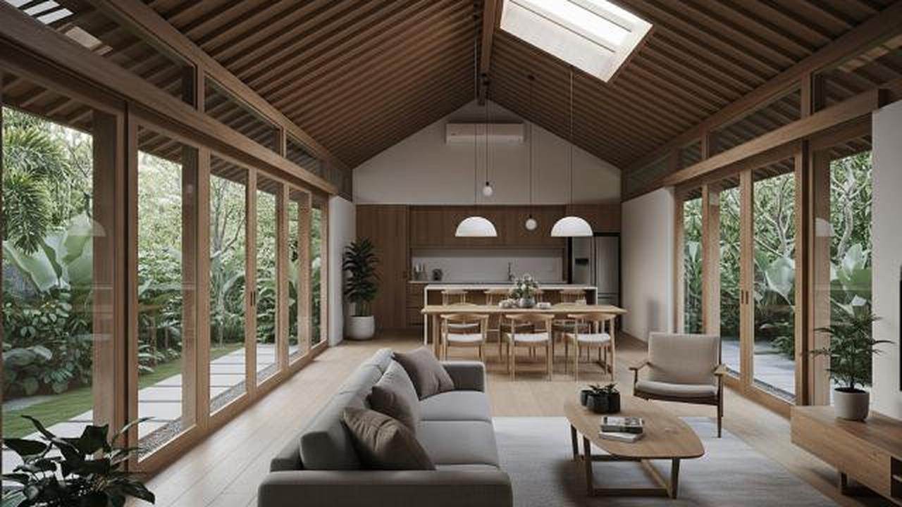7 Desain Rumah Japandi Atap Landai Paling Populer Tahun Ini, Estetik dan Fungsional