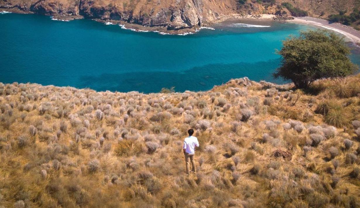 Selain pesona Kenny Austin yang bikin klepek-klepek, pemandangan indah dari atas Pulau Padar ini juga bikin warganet takjub. Labuan Bajo, khususnya Pulau Padar memang kerap jadi pilihan banyak orang untuk menikmati liburan. Pemandangan alam yang tersaji pastinya membantu untuk melepas penat dan menenangkan pikiran. (Liputan6.com/IG/@kennyauztin)
