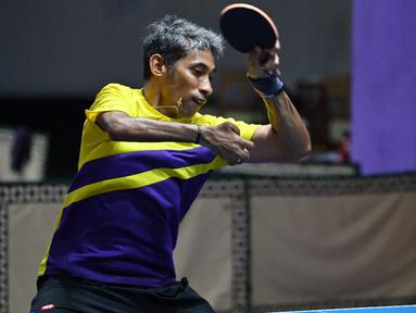 David Jacobs merupakan atlet senior para tenis meja kelas 10 yang dimiliki oleh Indonesia. David ditempatkan sebagai unggulan kedua berdasarkan penentuan peringkat kelas TT10, sedangkan unggulan pertama dihuni oleh Patryk Chojnowski dari Polandia. (Foto: Dok. NPC Indonesia)
