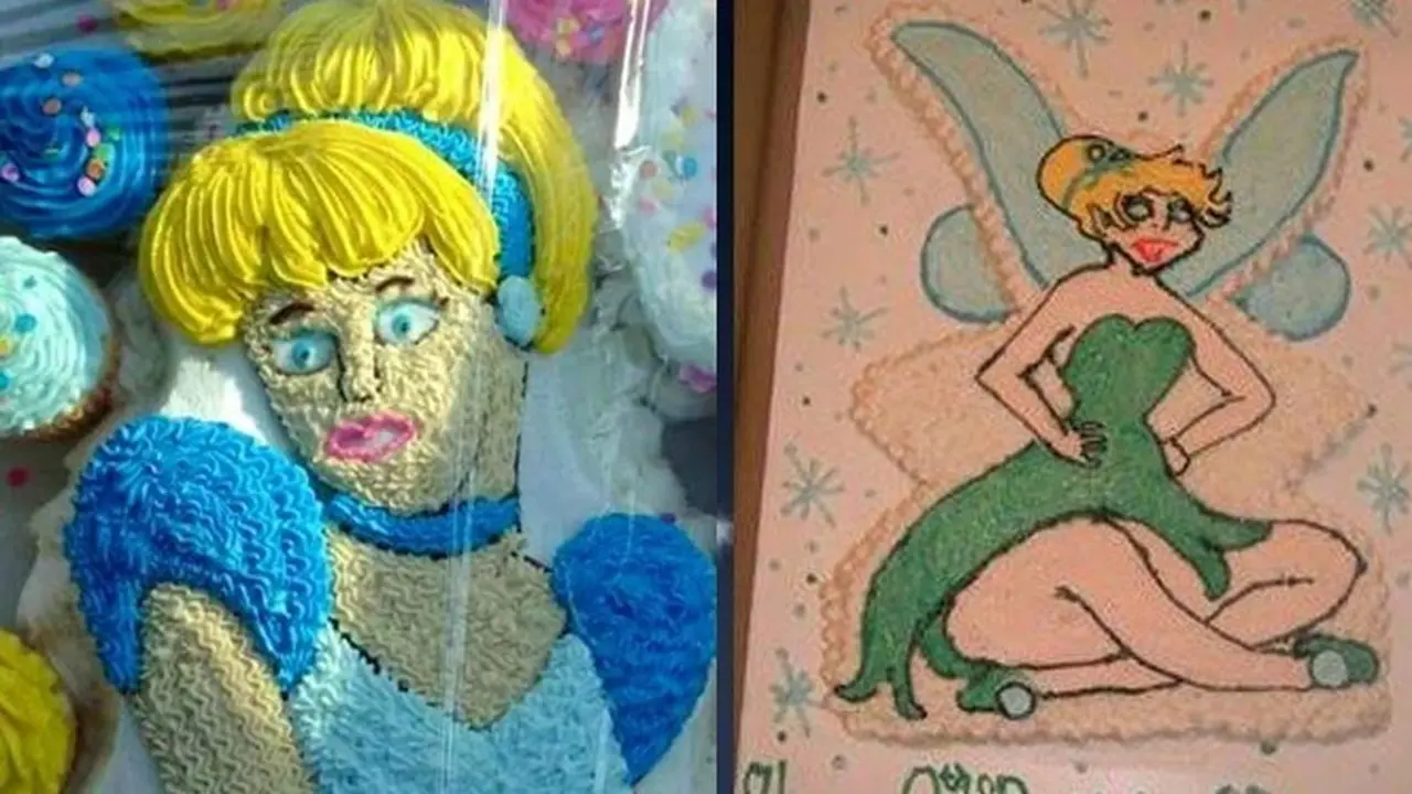 6 Kue Ulang Tahun Bentuk Kartun Wanita Ini Hasilnya Bikin Kecewa, Berantakan
