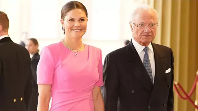 Raja Carl Gustaf XVI dan Putri Mahkota Victoria dari Swedia