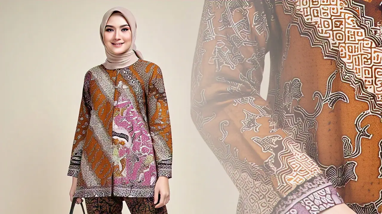 Model Baju Batik Terbaru 2025 Wanita Berhijab
