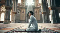 mimpi sholat sendiri ©Ilustrasi dibuat AI
