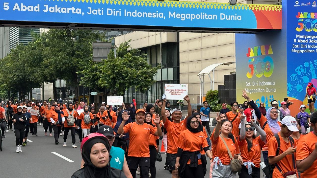 Fun Walk Liputan6.com, Ajakan terhadap Masyarakat Berantas Hoaks