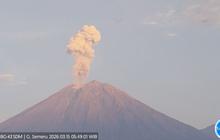 Gunung Semeru Erupsi 11 Kali Pagi Ini, Kolom Letusan Capai 1.200 Meter