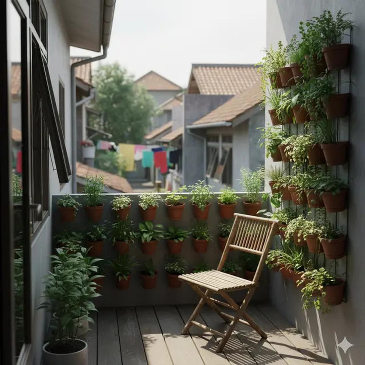10 Ide Balkon Rumah Mungil di Lahan Terbatas yang Fungsional, Bikin Betah Nongkrong