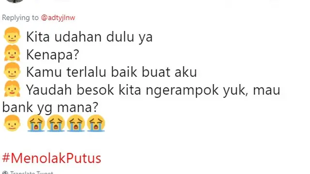 menolak putus