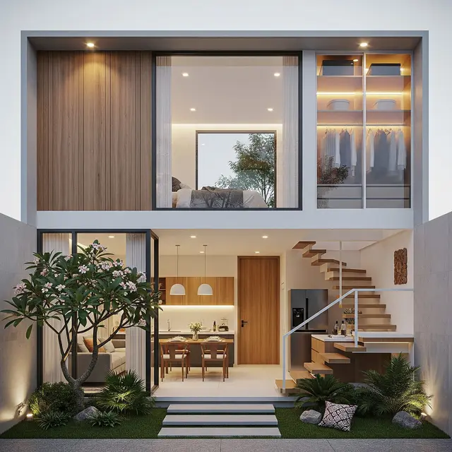 9 Desain Rumah Mezzanine Minimalis untuk Lahan 6x12, Maksimalkan Ruang Vertikal