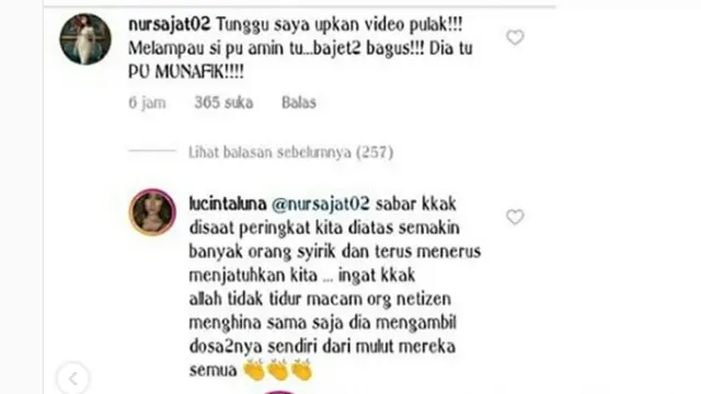Komentar Lucinta Luna