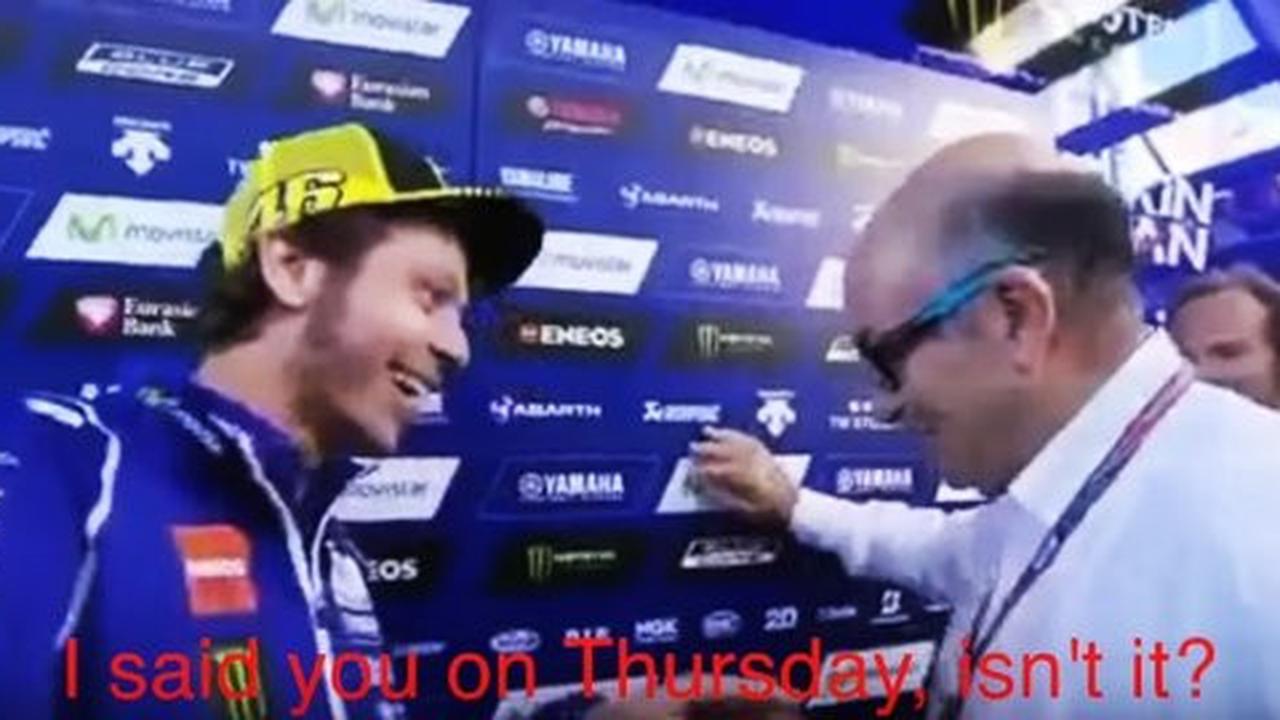[Video] Candaan Rossi ke CEO Dorna soal kerjasama Marquez-Lorenzo