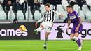 Winger Juventus, Federico Chiesa memakai nomor punggung 22 pada musim lalu. Musim 2022/2023, dirinya merubah nomor punggung menjadi nomor 7, yang sebelumnya dipakai Dusan Vlahovic. (AFP/Isabella Bonotto)