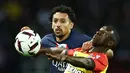PSG mendapat 72 poin, unggul sembilan poin dari Lens yang berada di posisi kedua. (Photo by Anne-Christine POUJOULAT / AFP)