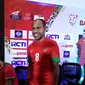 Legenda Timnas Indonesia, Elie Aiboy menghadiri press conference Balikpapan MasterCup di Studio MNC, Jakarta (5/10/2017). Acara ini digelar 5 November 2017 di Stadion Internasional Batakan Balikpapan (Bola.com/Doni Andreas Sidabutar)