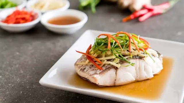 Ilustrasi ikan steam