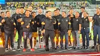 Launching tim Bhayangkara Presisi Lampung FC di markas anyar mereka, Stadion Sumpah Pemuda, Lampung jelang mengikuti BRI Super League 2025/2026 hari Senin (28/07/2025) malam WIB. (Bhayangkara Presisi Lampung FC)
