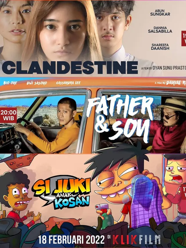 Clandestine, Father & Son, dan Si Juki Anak Kosan. (Foto: Dok. Instagram @abunsungkar)