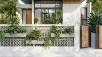 6 Ide Pagar Depan Rumah dengan Rak Tanaman Menempel, Bikin Tampak Lebih Hijau dan Estetik