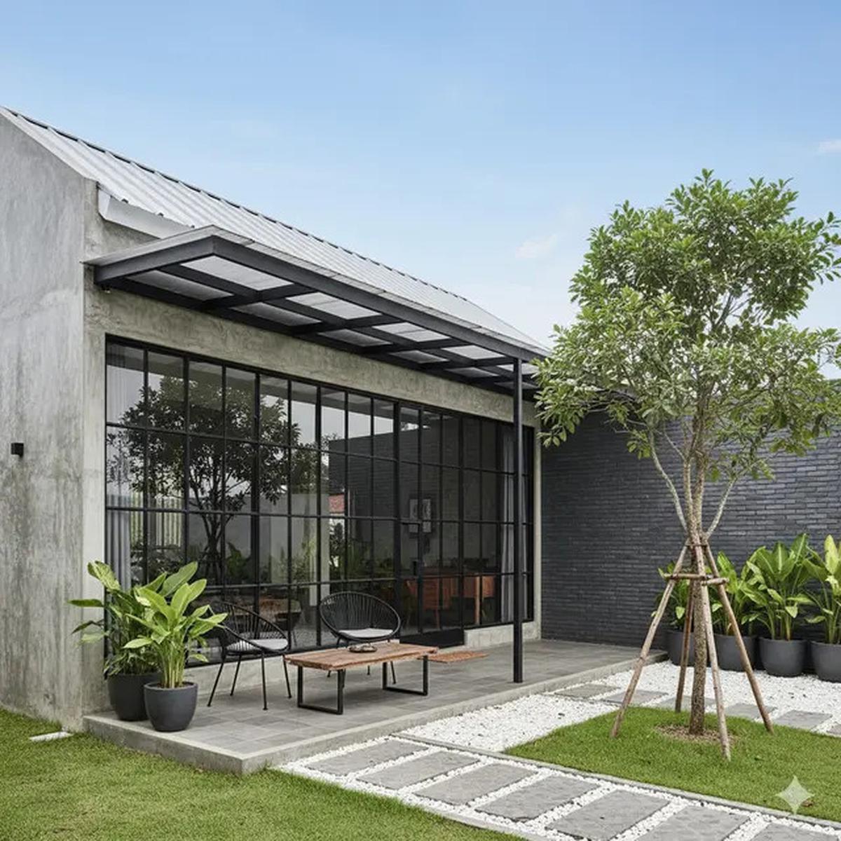7 Model Rumah 1 Lantai dengan Teras Luas dan Taman Kecil, Nyaman untuk Bersantai dan Ramah Keluarga