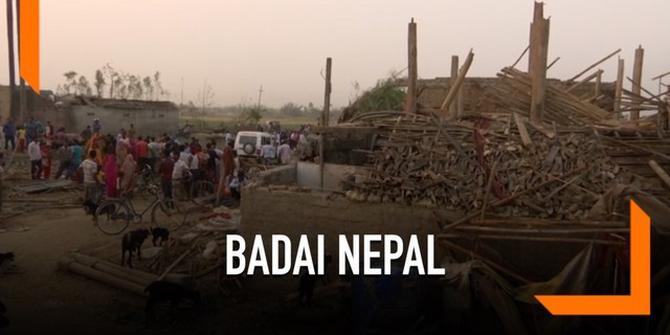 VIDEO: Badai Nepal Selatan, 28 Tewas 612 Terluka