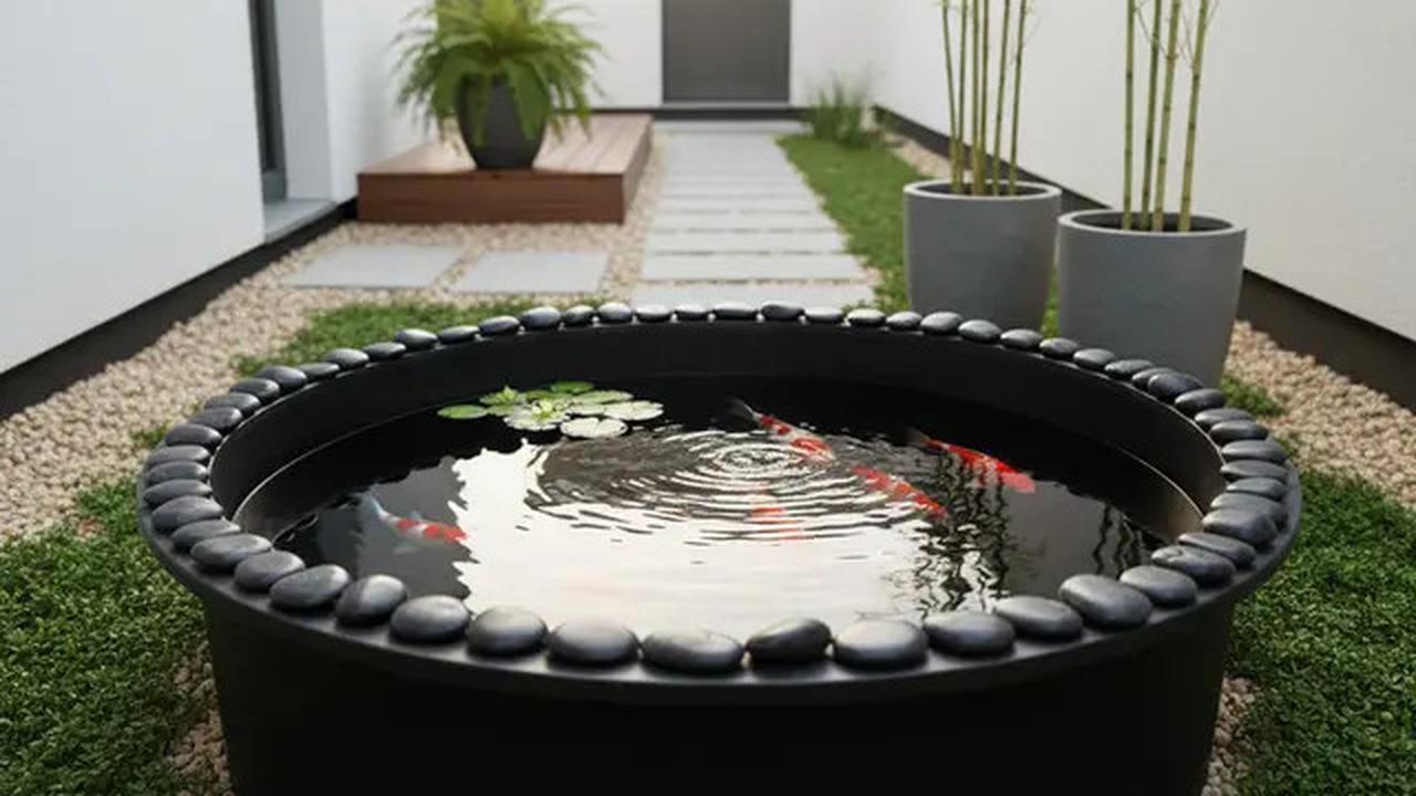 10 Model Kolam Ikan Mini untuk Taman Sempit, Pojokan Rumah Jadi Adem