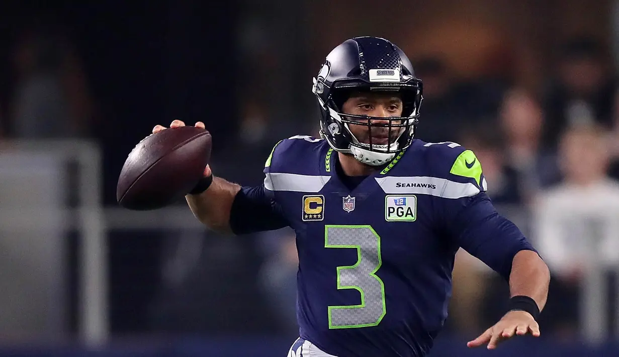 6. Russell Wilson (Rugby): 89.5 juta dolar AS. (AFP/Tom Pennington)