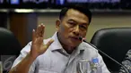 Mantan Panglima Jendral TNI (Purn) Moeldoko saat diskusi "Operasi Militer Selain Perang", Jakarta, Senin (12/10/2015). Moeldoko menjelaskan, OMSP merupakan bagian dari penguatan doktrin sistem pertahanan semesta (sishanta). (Liputan6.com/Johan Tallo)