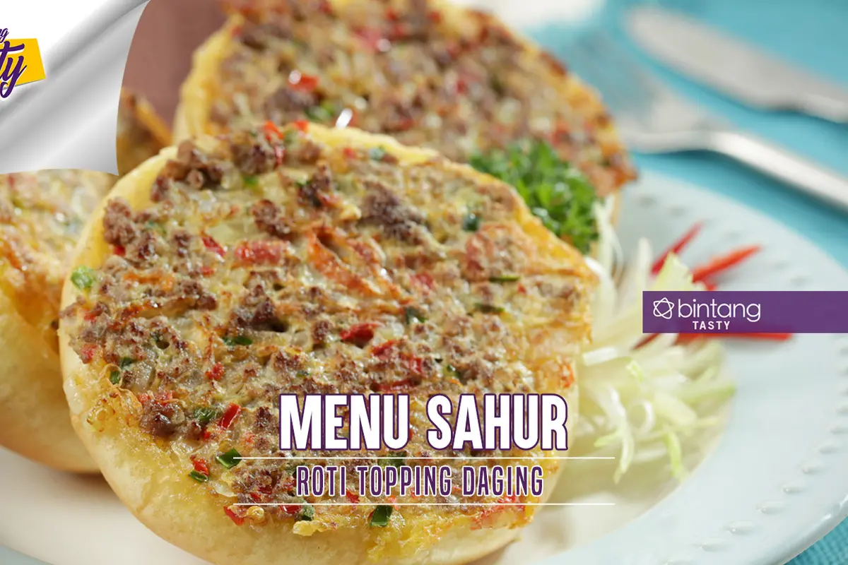 [Bintang] Menu Sahur: Roti Topping Daging