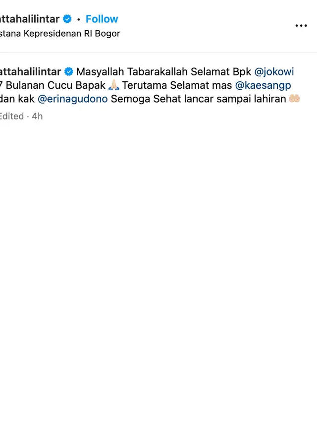 Unggahan Atta Halilntar. (Foto: Dok. Instagram @attahalilintar)
