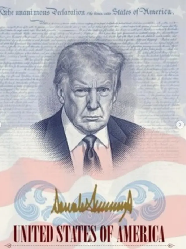 Paspor Amerika Serikat Terbaru Bakal Tampilkan Wajah Donald Trump di Halaman Dalam
