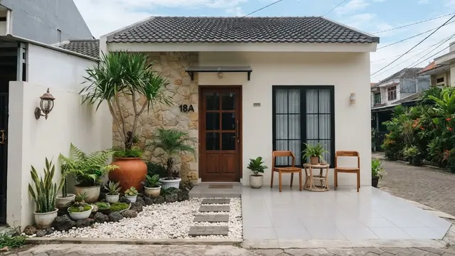 9 Teras Rumah Kecil Tanpa Pagar, Tampil Terbuka dan Tetap Estetik