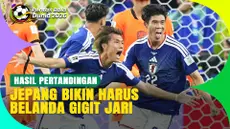 Timnas Jepang berhasil menahan imbang Belanda dalam laga pertama Grup F Piala Dunia 2026. Bermain di Dallas Stadium, Senin (15/6/2026) dini hari WIB, Jepang yang dua kali tertinggal lebih dulu mampu mengakhiri laga dengan skor 2-2.